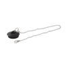Plumbob 320962 Plug & Chain PVC Basin Plug and Chain, Black/Silver
