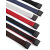 Olata Fully Adjustable Unisex Elasticated Belt with Plastic Clip Buckle. Dark Brown