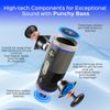 TREBLAB HD77 Gray - Portable Wireless Bluetooth Speaker, 30W Stereo, 20H Battery