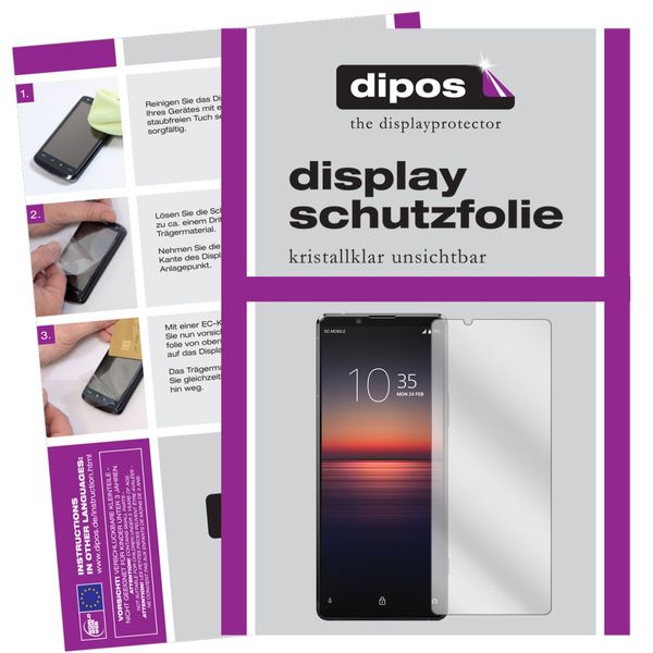 Screen Protector for Sony Xperia 1 II Protection Crystal Clear dipos