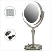 Ovente Tabletop Makeup Vanity Mirror 7.5 Inch 10X Nickel Brushed MKT75BR1X10X
