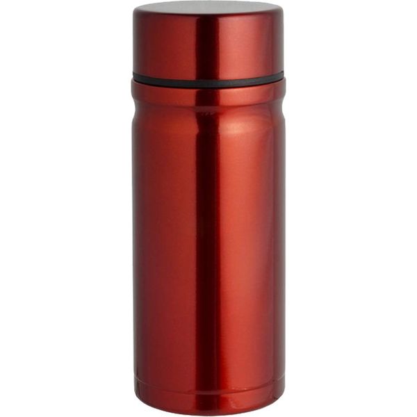 CLAP MINI Living Water Bottle, 7.8 fl oz (200 ml), Direct Drinking, Screw Stopper, Stainless Steel Bottle, Red