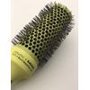 Round Hair Brush with Retractable Sectioning Pick (Small 25mm, Dark Green)