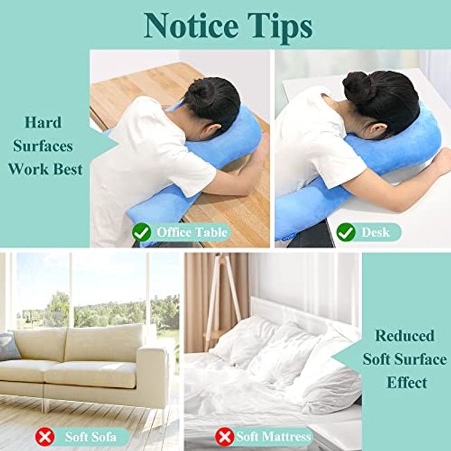 Face Down Pillow for Sleeping After Eye Surgery Head Positioning Prone  Pillow for Massage Napping Tanning Pillow with Face Hole Doughnut Bed  Cradle Cushion Detached Retina Vitrectomy Recovery Blue
