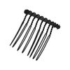 VOCOSTE Non Slip Hair Side Comb Accessories Metal Black Hair Side Comb Retaining Hair Clips 3.3cm 12pcs