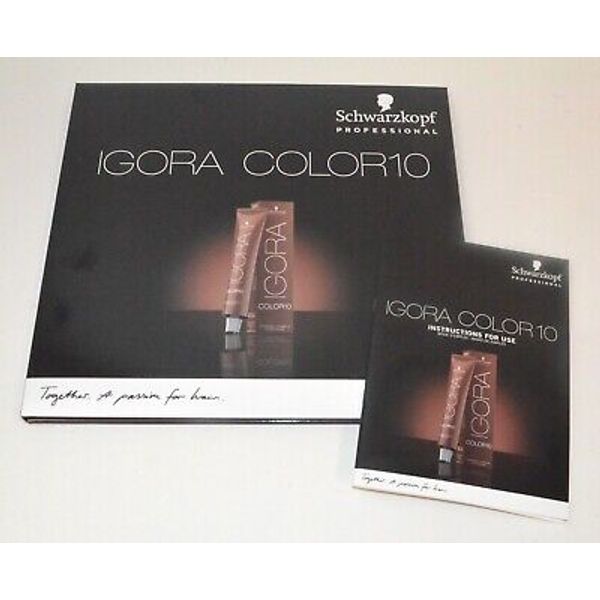 Schwarzkopf Igora Color10 Hair Color Swatch Book 02/19 *New*