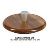 Babish Stoneware Salt Cellar w/Wood Lid - 4" X 3.5"