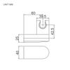 Ibergrif M20403 Shower Head Holder, Silver