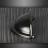 Pewter Cup Kitchen Cabinet Door Handle Cupboard Drawer Bedroom Furniture Handles knobs Pull