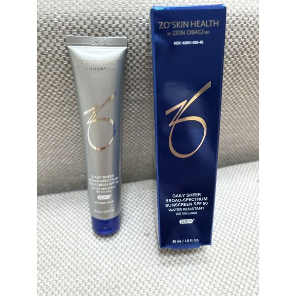 Zo Skin Health Daily Sheer Broad Spectrum Sunscreen SPF 50 New! Exp. 06/2026