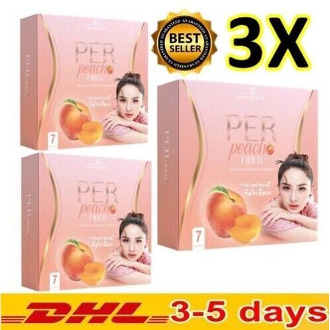 3x Per Peach Detox Fiber Body Slim Weight Management L-Carnitine Diet Slimming