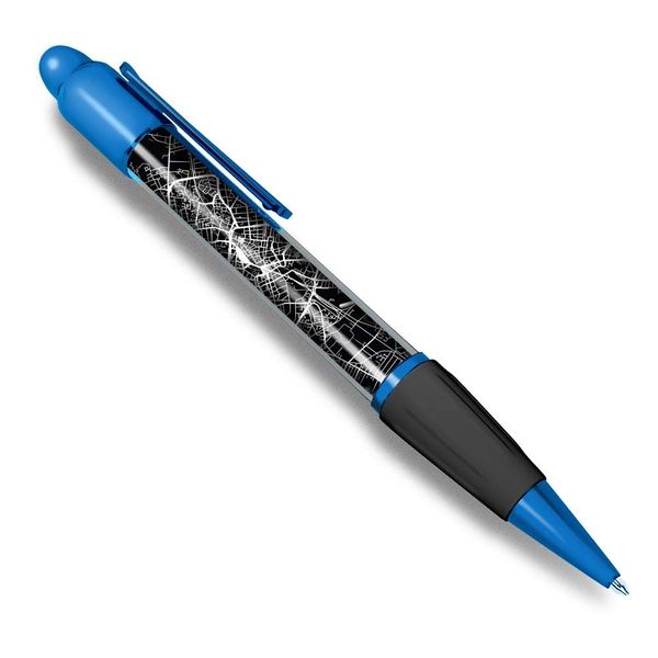 1 x Blue Ballpoint Pen (Black Ink) - Birmingham England UK Map #3103