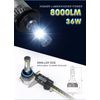 Alla Lighting 9006 Bright White LED Headlight Low Beam Bulb Lamp Conversion Kits