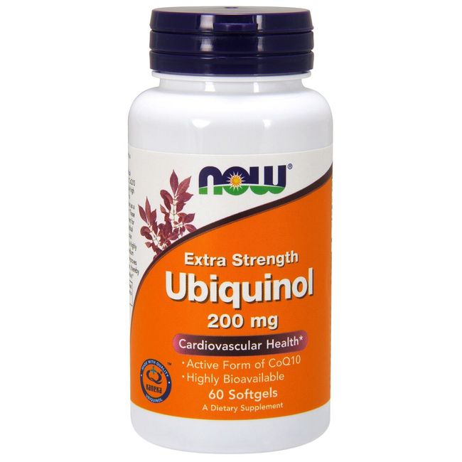 NOW Foods Ubiquinol, Extra Strength, 200 mg, 60 Softgels