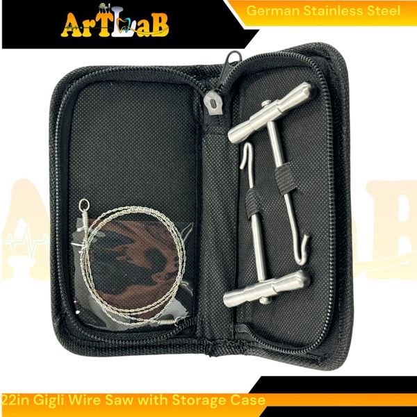 Gigli Flexible Wire Saw with Handles & Storage Case Multi-Purpose Cutting Tool
