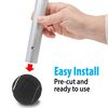 AMP Top Glides Precut Walker Tennis Ball Glides (Black)