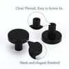 homdiy 20 Pack Black Drawer Knobs Round Matte Black Kitchen Cabinet Knobs Metal Dresser Knobs Cabinet Handles for Desk Drawers Cupboard
