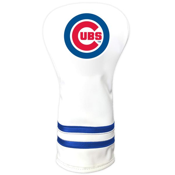 Team Golf MLB Chicago Cubs White Vintage Driver Golf Club Headcover, Form Fitting Design, Retro Design & Superb Quality