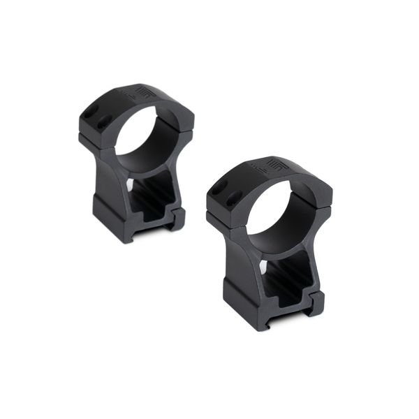 Monstrum High Profile Picatinny Scope Rings with See-Through Base | 1 Inch Diameter