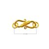 18K Gold Overlay ''S'' Hook CG-158-25MM