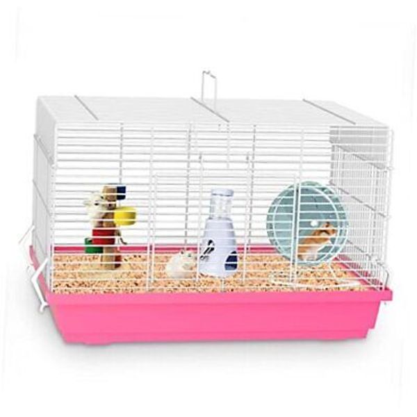 Hamster Cage,for Small Animals Like Hamsters, Gerbils, mice, Rats, Large Pink