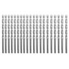 20Pcs 3/16"X 3-1/2" Masonry Drill Bits Carbide Tipped Tapcon Half Flat Shank 