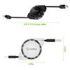 Cellet USB-C Retractable Data Cable / Sync & Charge Cord (USB-A to USB-C) 2Pack