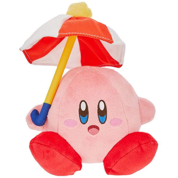 Sanei Kirby KP23 Parasol Kirby Plush Toy, Height 4.3 inches (11 cm)