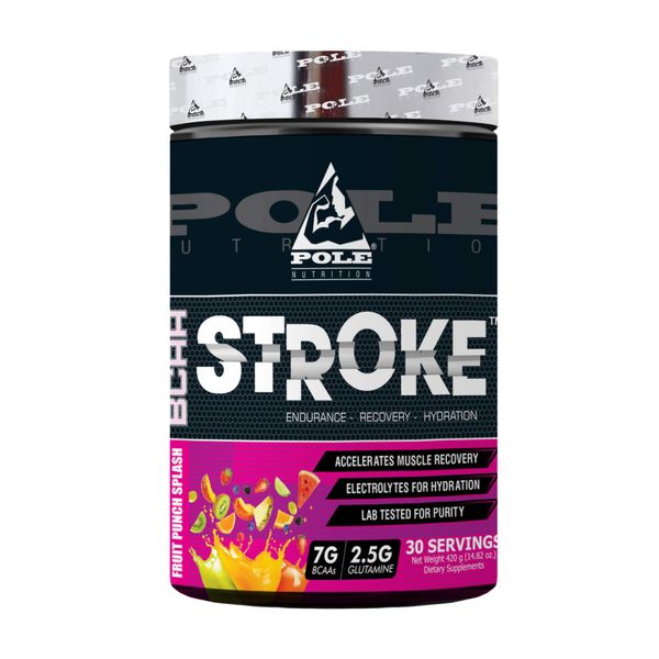 Pole Nutrition BCAA Stroke 30 Serving, 420 Gram, Fruit Punch Splash