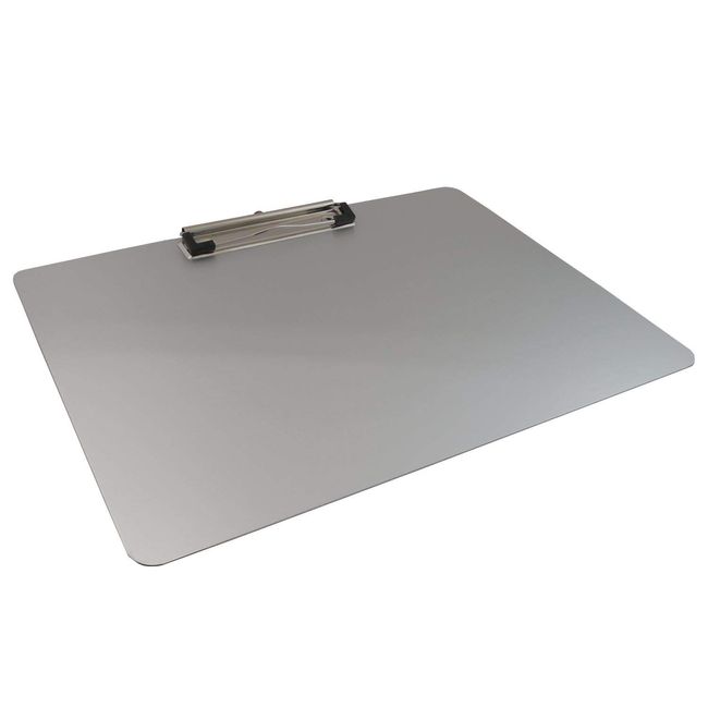 ISCB-04 Clipboard, A4 Size, Horizontal, Silver, Aluminum