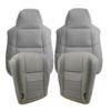 Front Leather Seat Cover For 2002 2003 2004 2005 Ford Excursion Limited XLT Gray