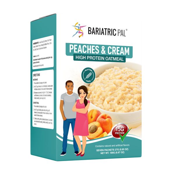 BariatricPal Hot Protein Breakfast - Peaches and Cream Oatmeal (1-Pack)