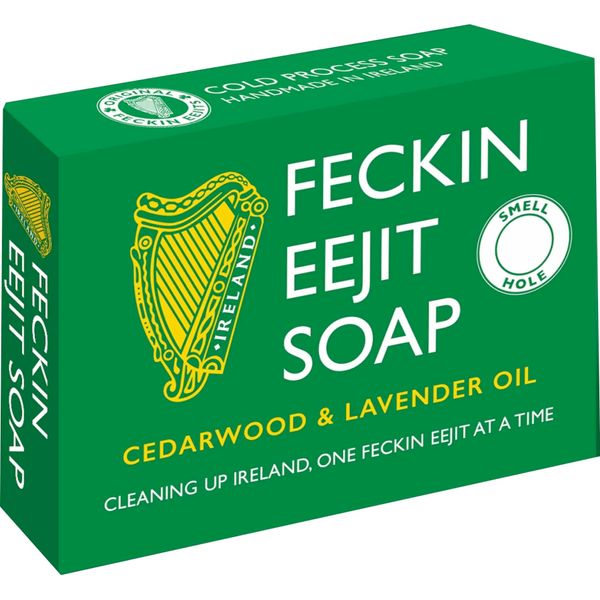 Ó SÚILLEABHÁIN SULLIVAN'S Dirty Feckin Eejit Handmade Irish Soap - 100g Funny Novelty Bar Soap MADE IN IRELAND