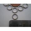 250 PCS. STAINLESS STEEL WELDED SOLID RING 6.5MM. I.D. 200 LBS. TEST.