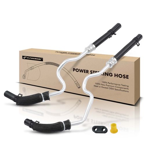 A-Premium Power Steering Return Line Hose Assembly Compatible with Cadillac SRX 2010-2016 Cooler Tube 2-PC Set