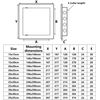 150x200mm Black Front Access Inspection Panel Plastic Concealed Wall Hatch Check Doors
