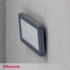 Verticalmate Gray Name Plate for Cubicle Wall Attachment Identification Tag