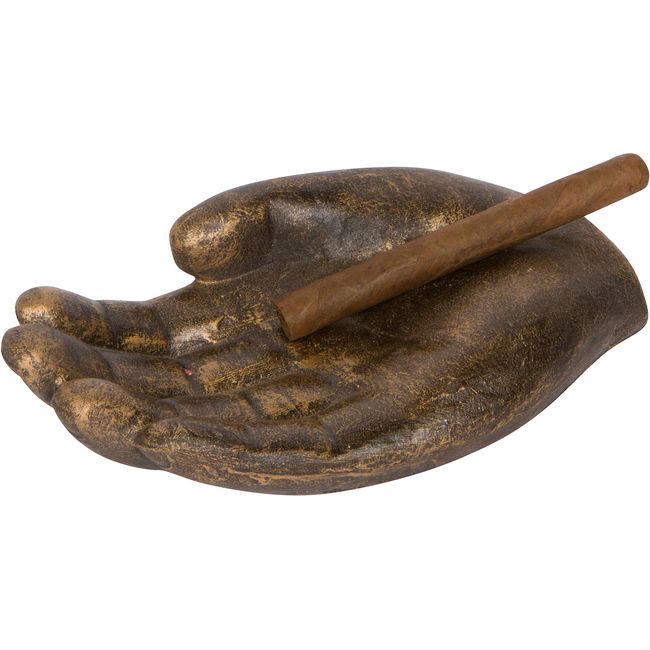 10" Hand Shaped Cigar Holder and Ashtray By EZ Drinker