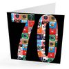 70th Birthday Card Vinyl Records