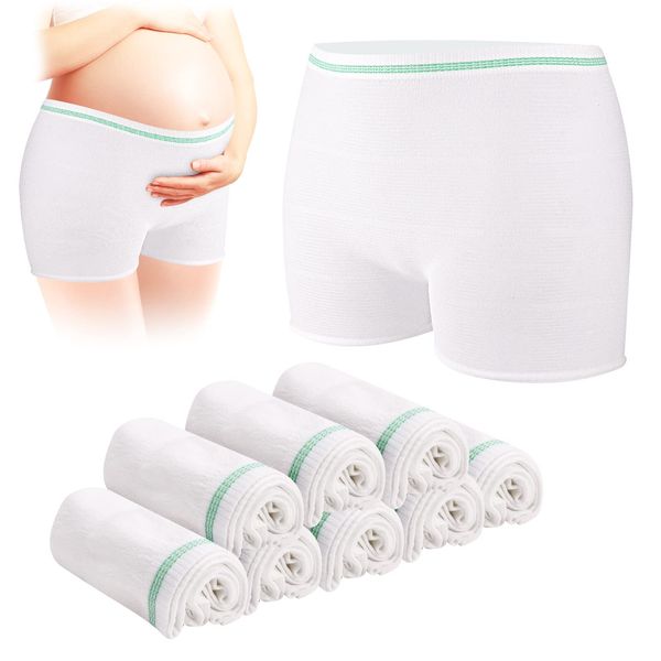 Carer Einweg-Postpartum-Slips, 8er-Pack Nahtlose Umstandsunterhosen, Elastik Ideal für Schwangerschaft, Postpartum, Kaiserschnitt und Inkontinenz