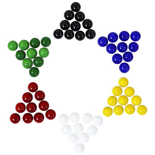 Mega Marbles 14mm Game Replacement Marbles - 60 Piece