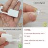 Silver Angel Nose Piercing Kit Gold Color 20G Nose Stud Disposable Self Ear Nose Piercing Gun Kit Safety Painless Body Piercing Kit Tool (4 Pack)