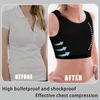 XUJI Transgender FTM Trans Breathable Half Chest Binder (B, S)
