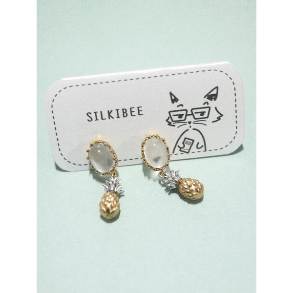 Pure Pineapple Fruit Earrings