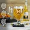 So Bespoke Personalised Engraved Stemmed Beer Glass (Style 3)