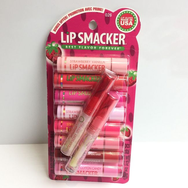 Bonne Bell Strawberry lip smacker party pack with bonus Limited Edition