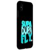 Turquoise SupaDupaFly Turquoise Color Graphic Case for iPhone XS Max