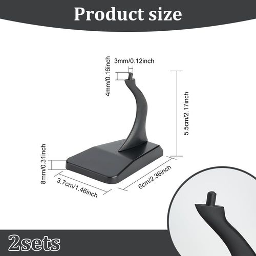 FINGERINSPIRE 2 Sets Acrylic Model Plane Display Stand Detachable Display Holder Universal Aircraft Model Plane Stand for Building Blocks Planes for Model Plane B737 A330 Show Stand with Box 1:400
