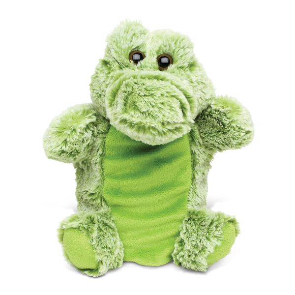 DolliBu Alligator Plush Hand Puppet For Kids - Soft Plush Stuffed Animal Hand Puppet Toy for Puppet Show Games Puppet Theaters for Kids, Adult Cute Puppets Educational Toy to Teach Children & Toddlers