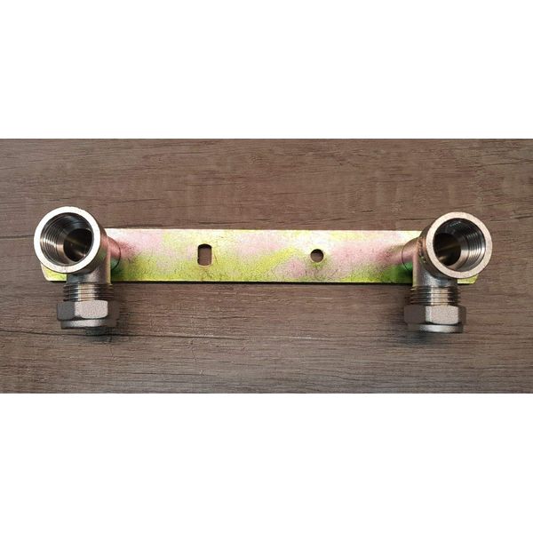 Shower Concealed Fixing Fitting Wall Plate KIT Compression 15mm x 1/2" FI Female Iron